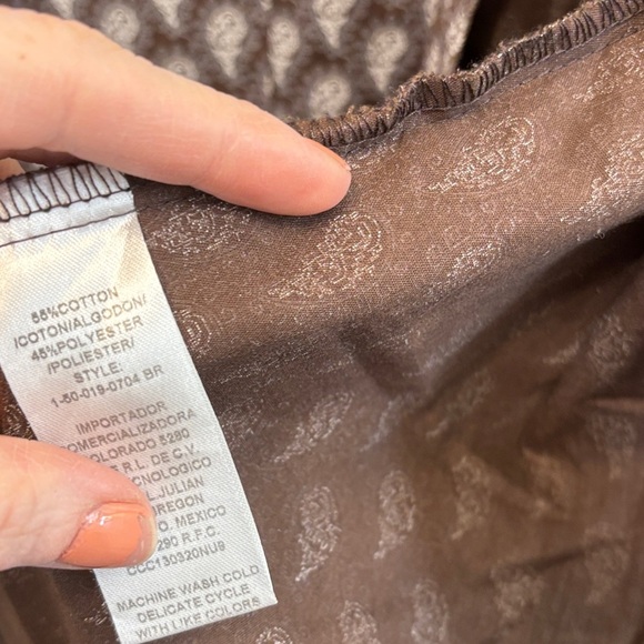 Roper Brown and White Button Down Shirt - Picture 4 of 4